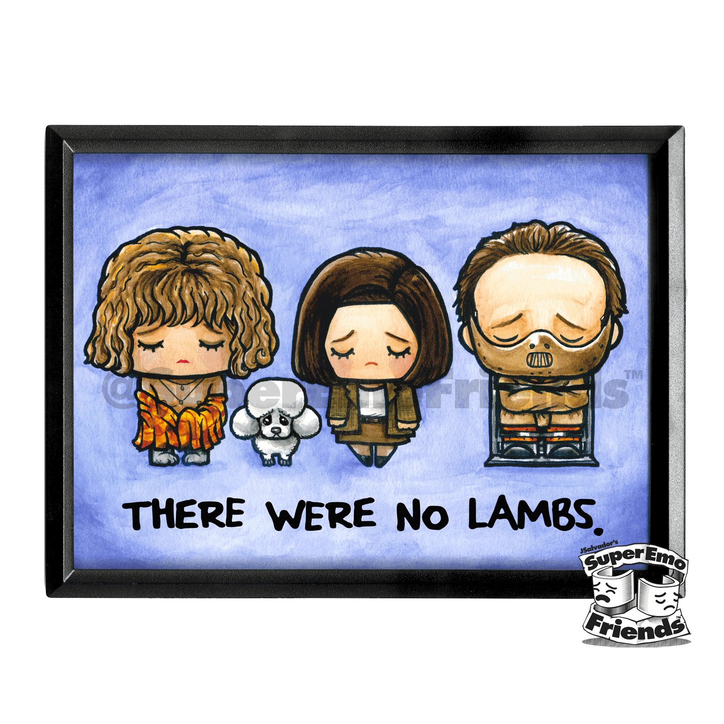 SuperEmo Lamby Framed 5x7 Print