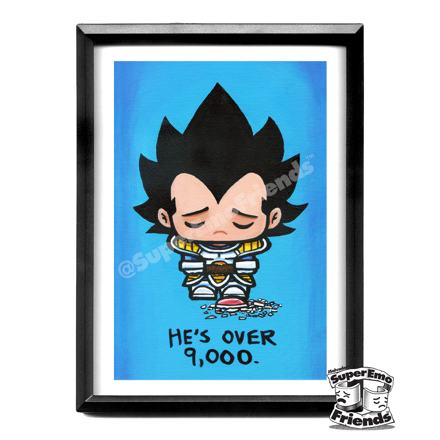 SuperEmoVeggies Framed 5x7 Print
