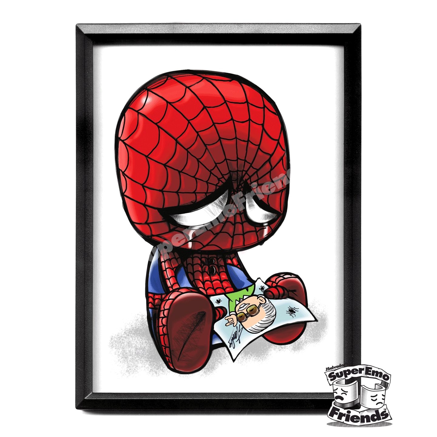 SuperEmoSpideyStan Framed 5x7 Print