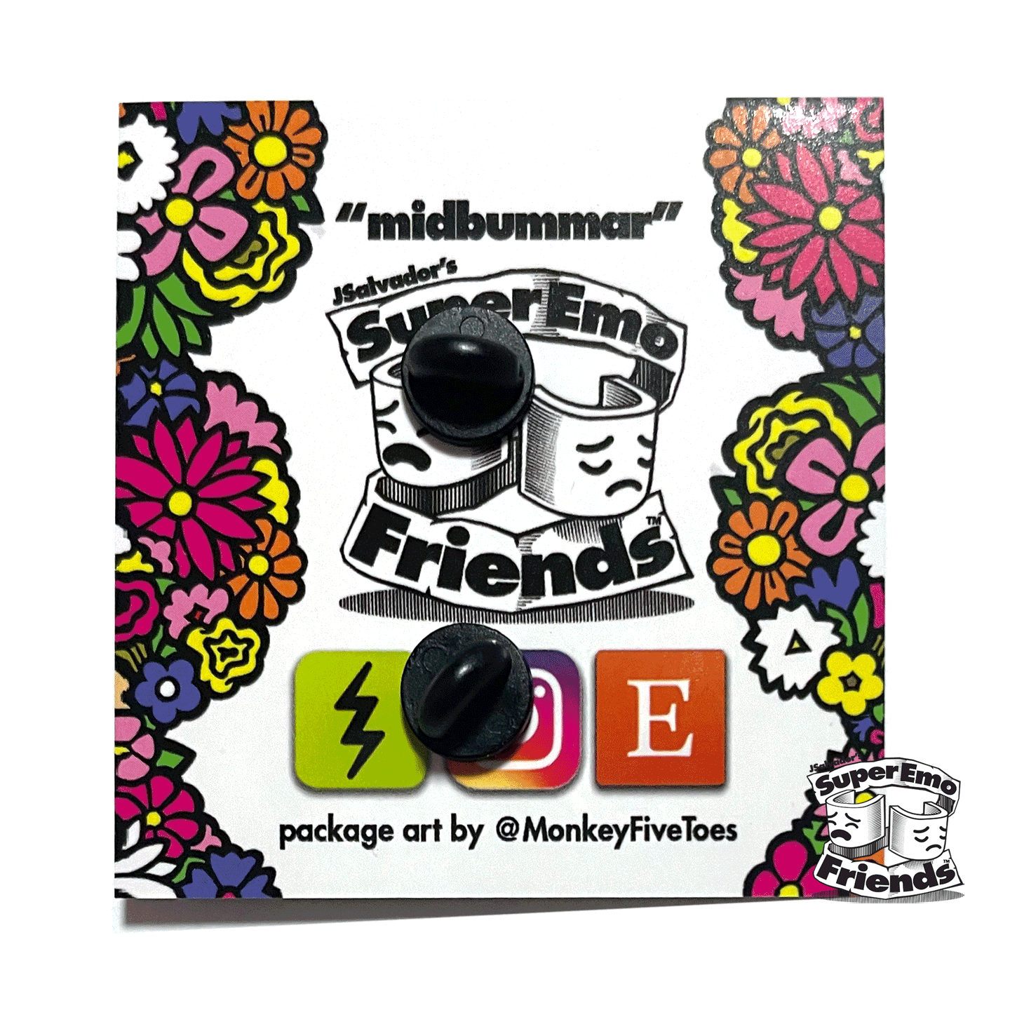 SuperEmoUnbearable Enamel Pin