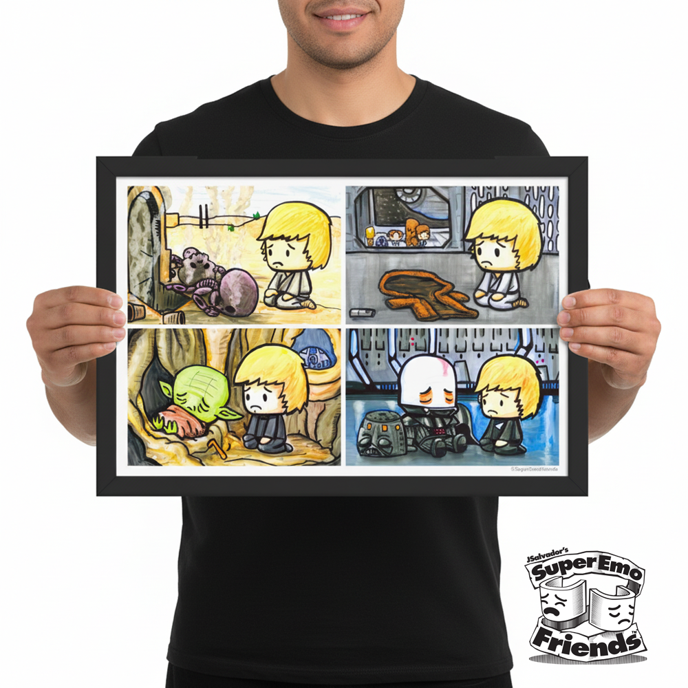 SuperEmo Looky Framed 12x18 poster