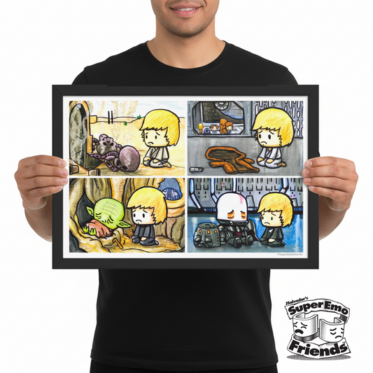 SuperEmo Looky Framed 12x18 poster